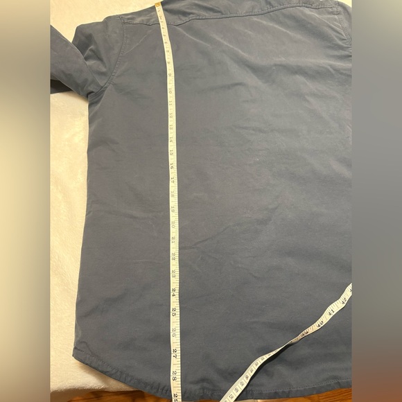 Eddie Bauer Navy Shacket Style with buffalo plaid lining - Picture 13 of 13